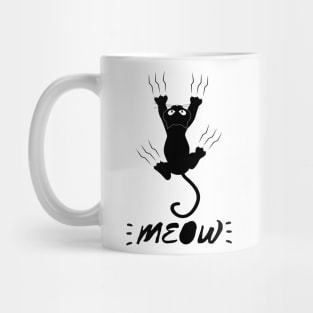 Funny Cat Meow scratch Mug